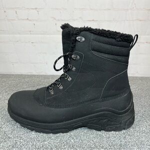 All in Motion Thermolite Eco Boots Made Mens Size 12 Black Winter Waterproof